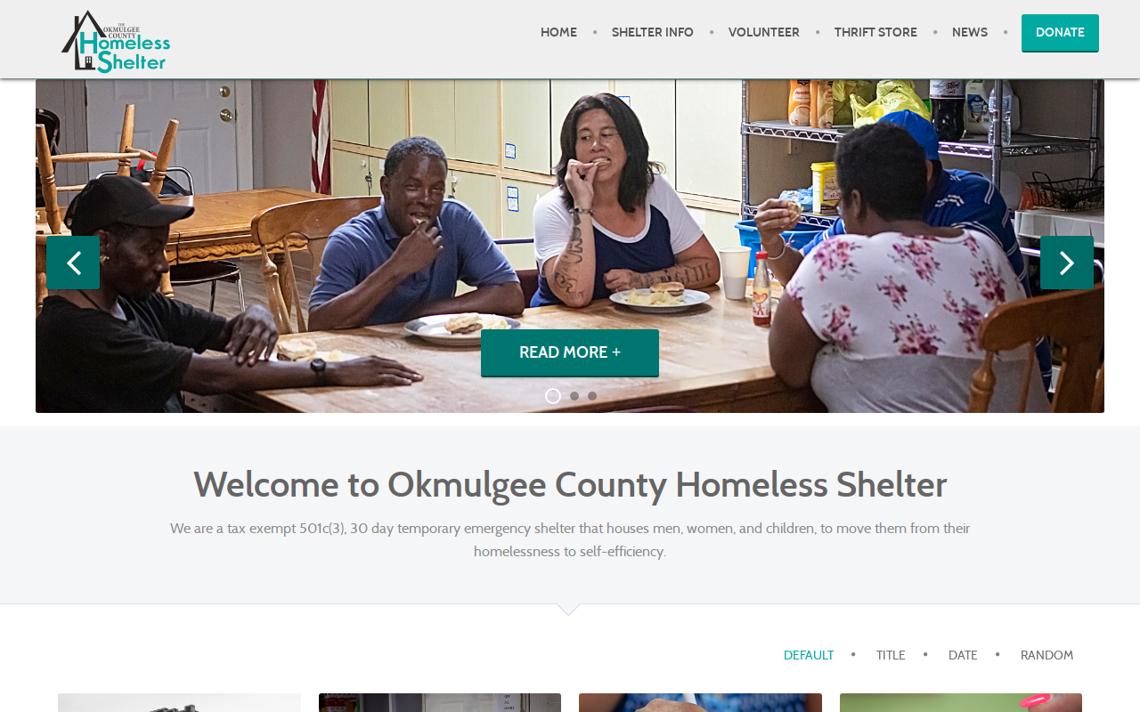 OCHS Thrift Store website preview