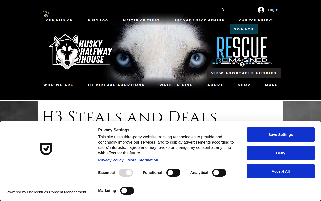 H3 Steals and Deals website preview