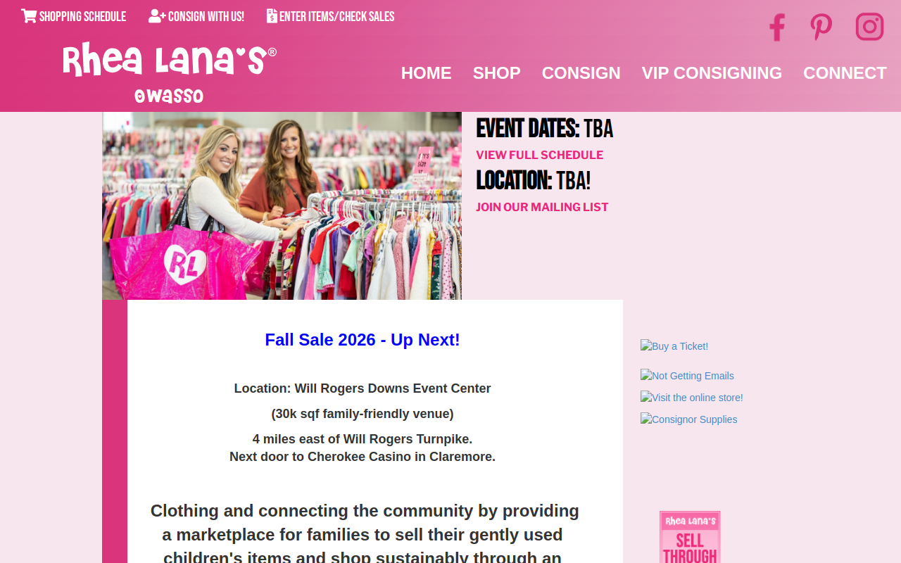 Rhea Lana's of Owasso-Claremore website preview
