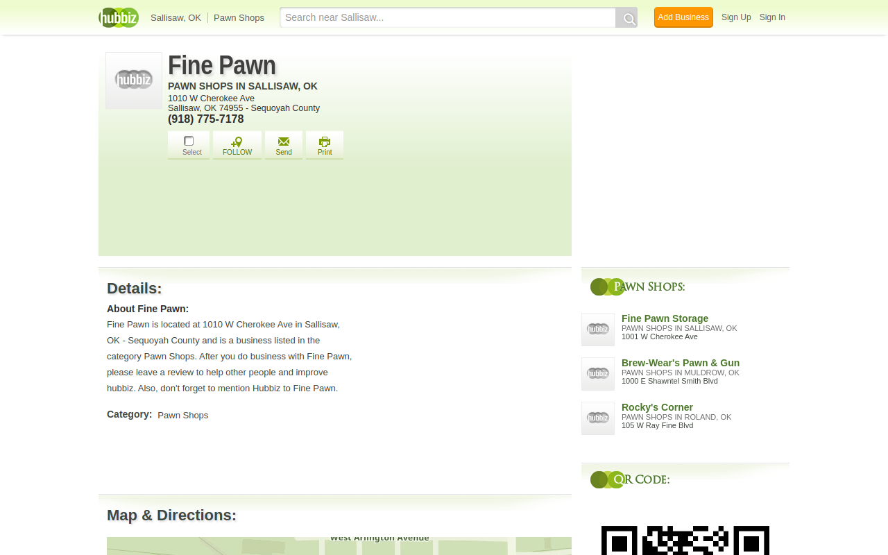 Fine Pawn website preview