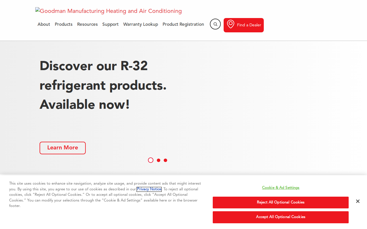 Goodman Distribution Inc. website preview
