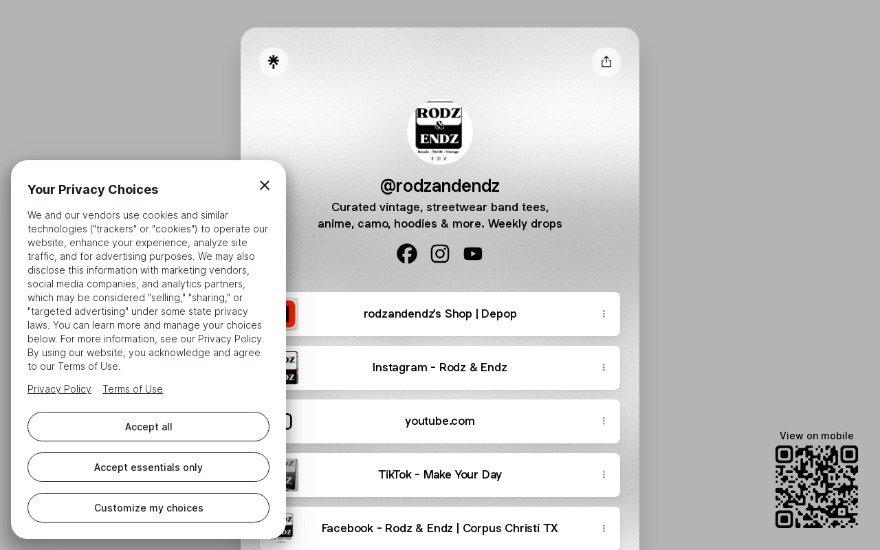 Rodz & Endz website preview