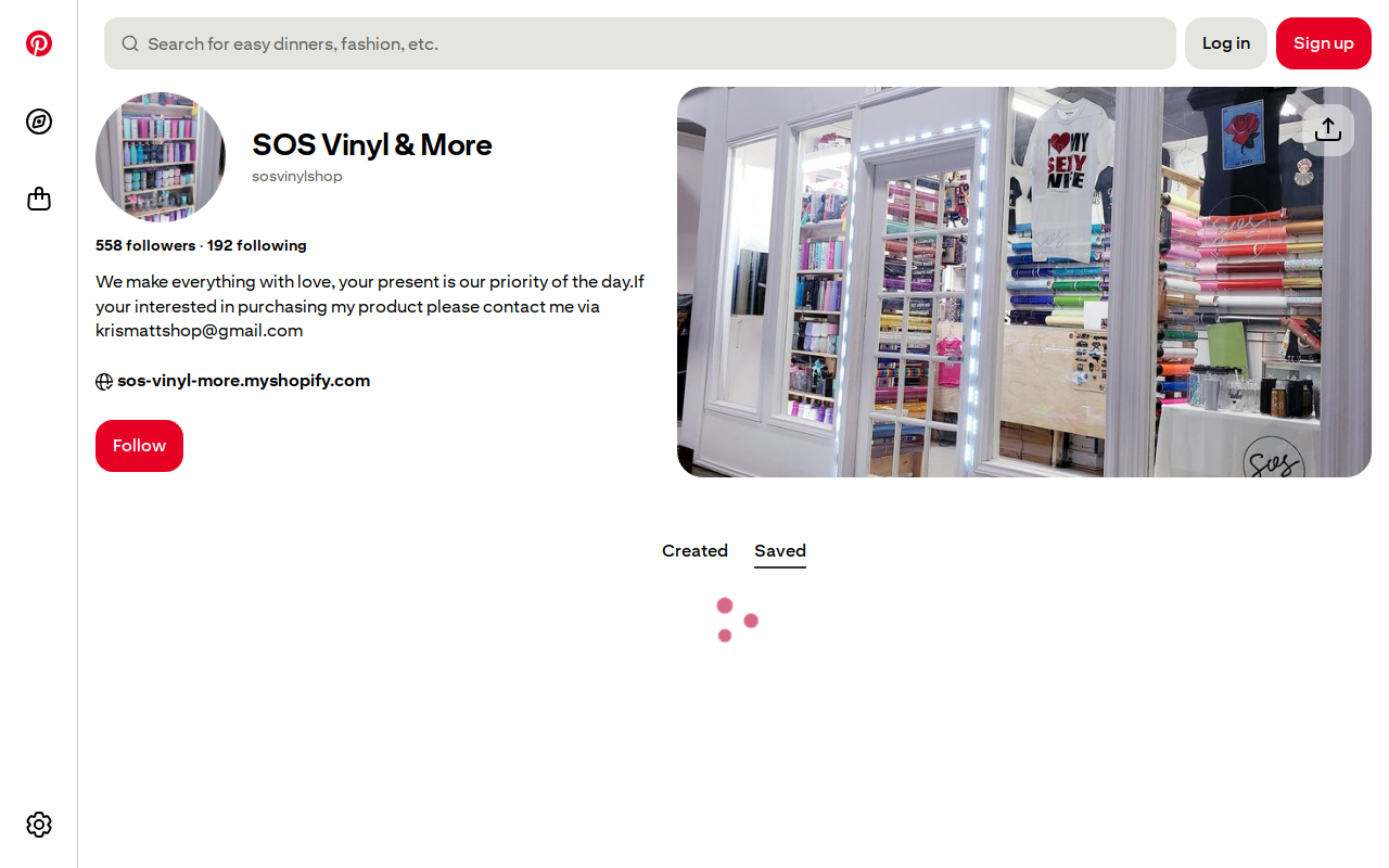 SOS Vinyl & More website preview