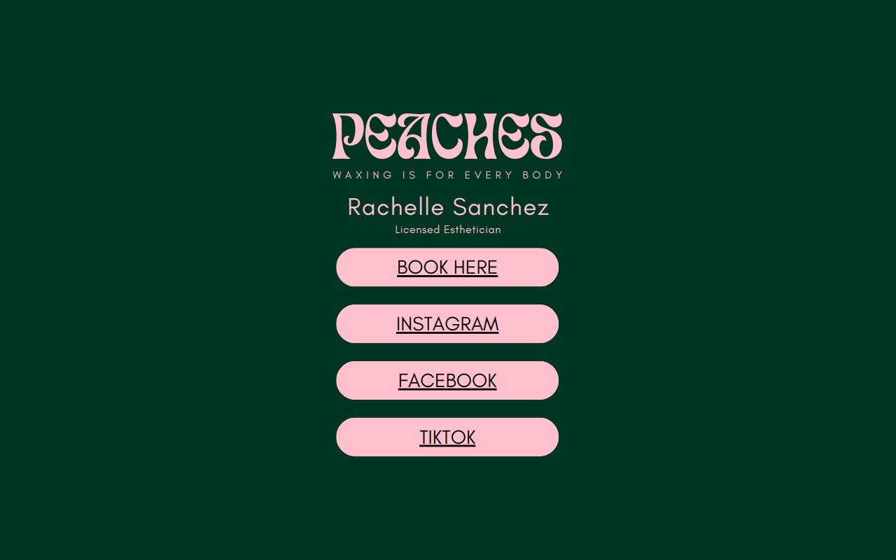 Peaches CC website preview