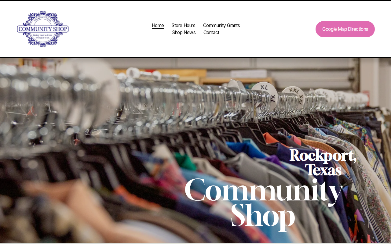 Community Shop website preview