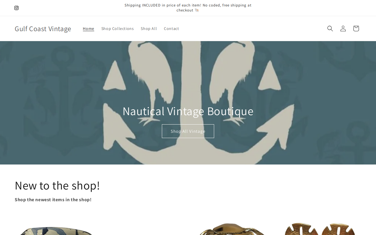 Gulf Coast Vintage website preview