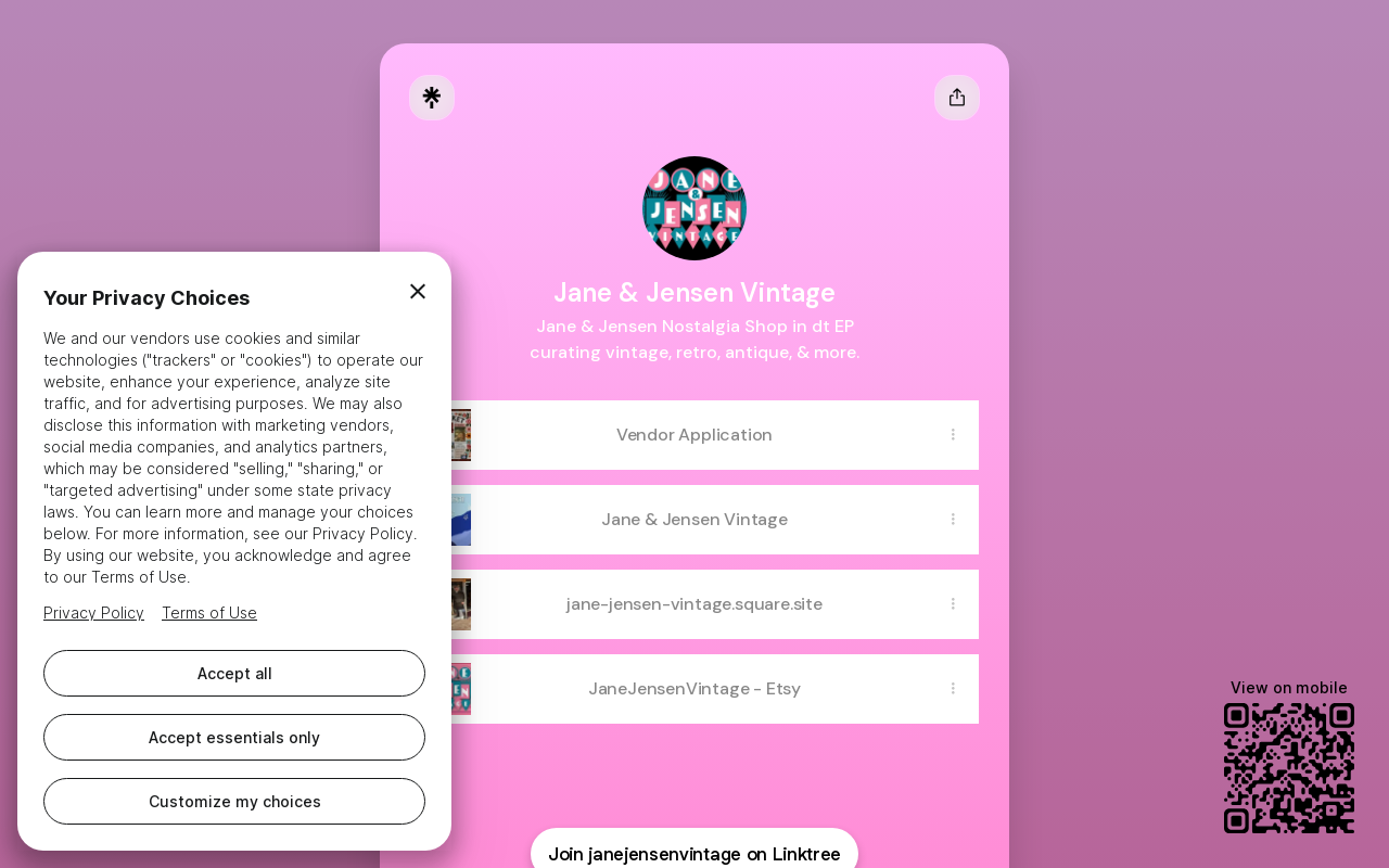 Vintage Hoe website preview