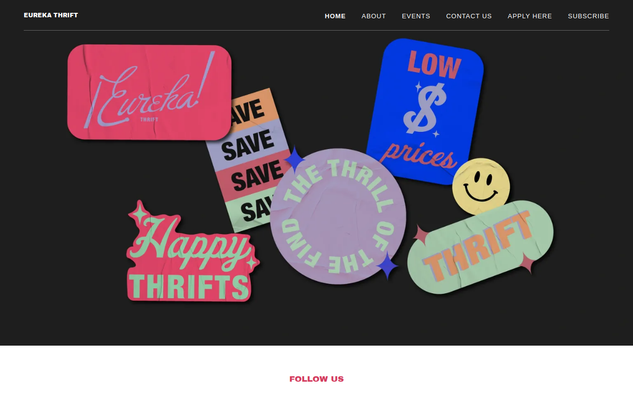 Eureka Thrift website preview