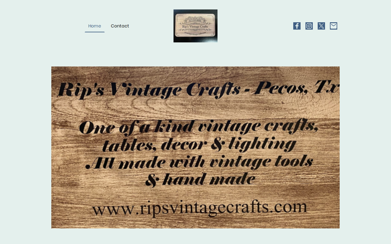 Rip's Vintage Crafts website preview