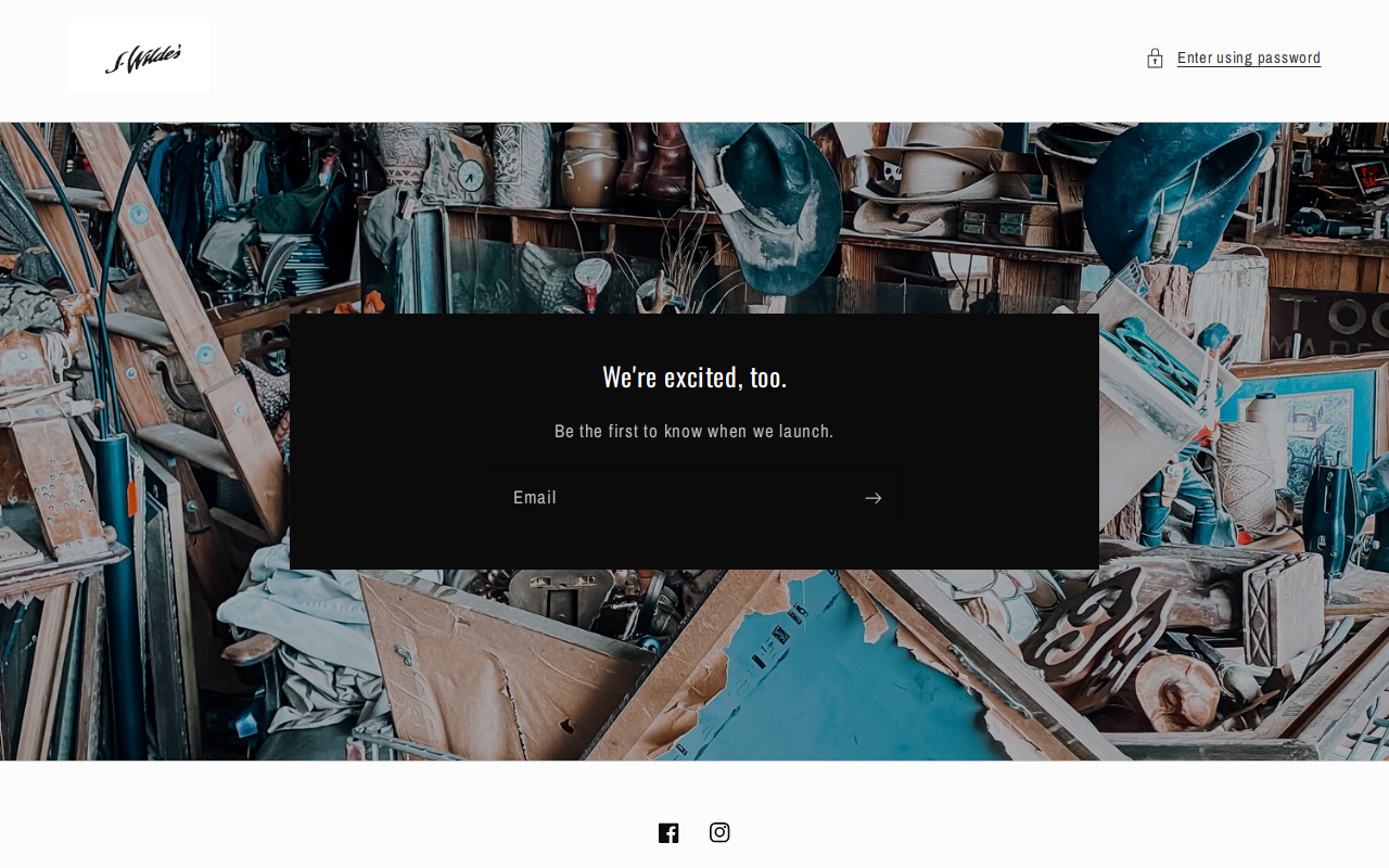 J. Wilde's website preview