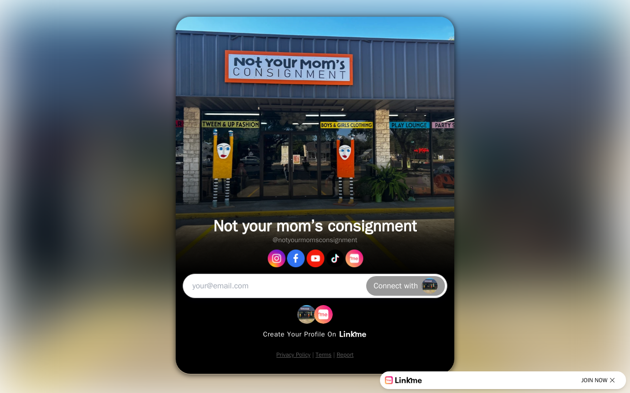 Not Your Mom’s Consignment website preview
