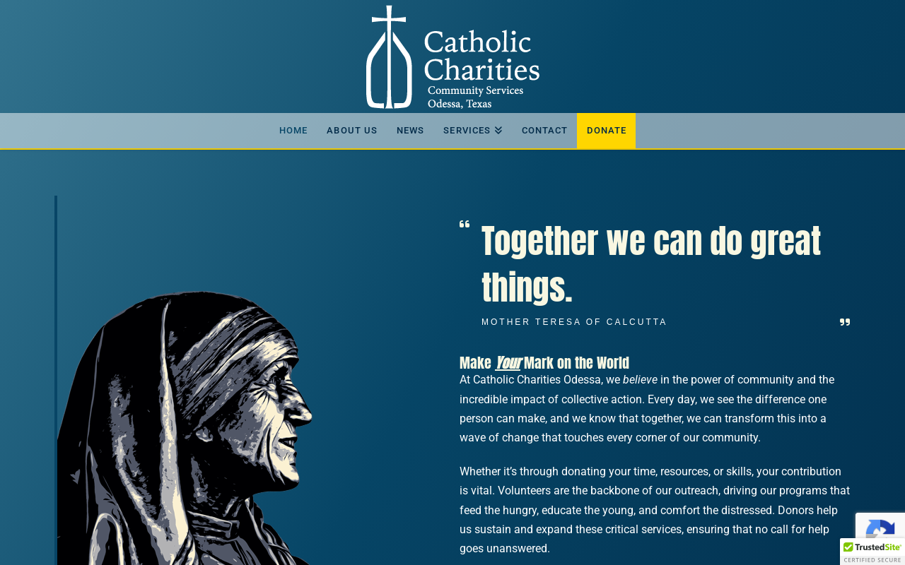 Catholic Charities Thrift Str website preview
