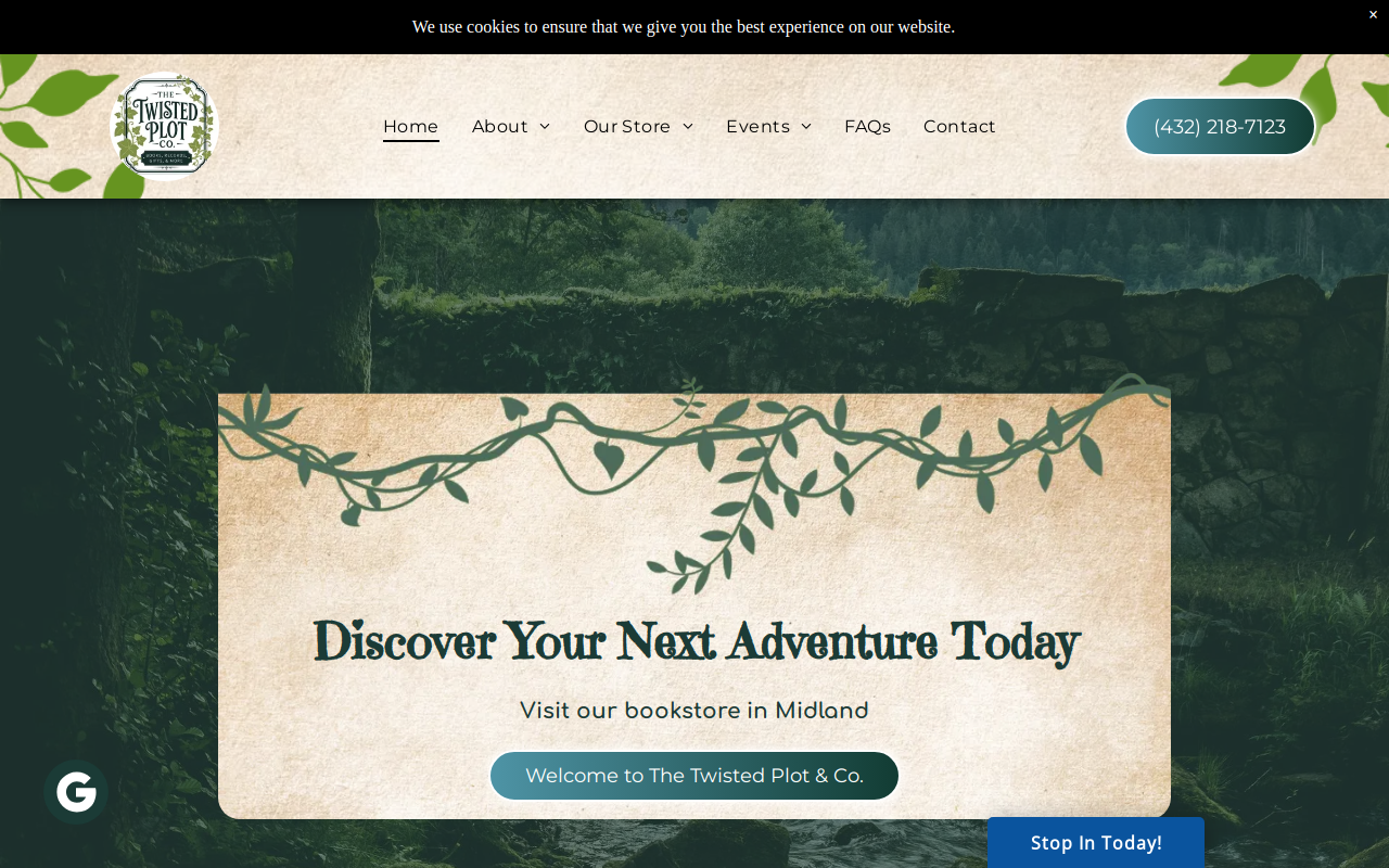 The Plot Twist website preview