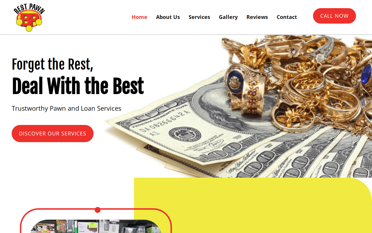 Best Pawn & Jewelry website preview