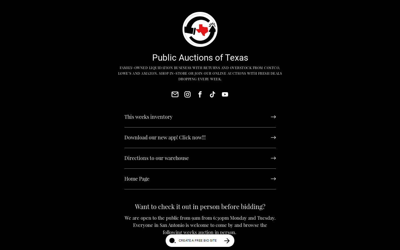 PAOTexas website preview