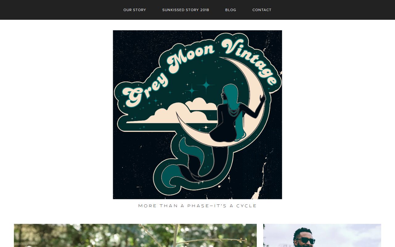 Grey Moon Vintage website preview