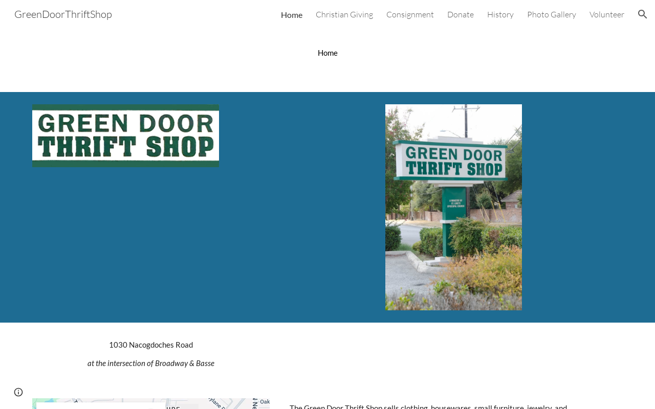 Green Door Thrift Shop website preview