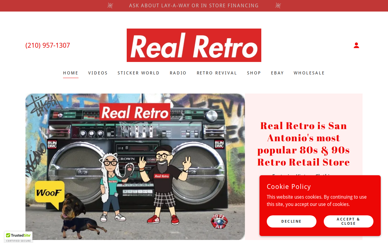 Real Retro website preview