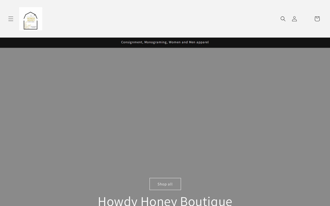 Howdy Honey Boutique website preview