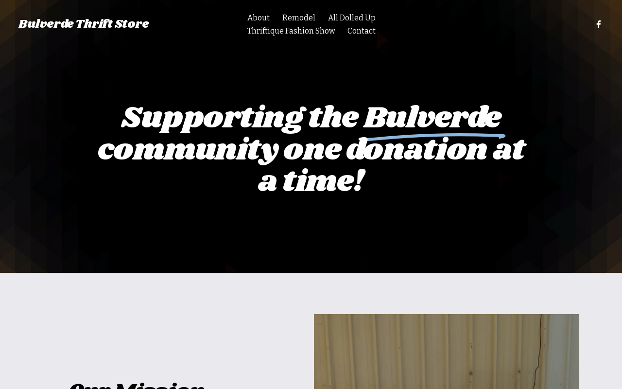 Bulverde Thrift Store website preview