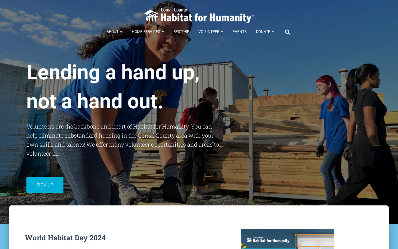 Comal County Habitat for Humanity website preview