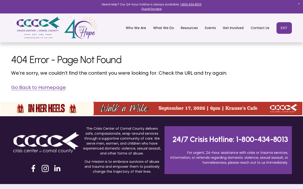 Comal Thrift Shoppe website preview