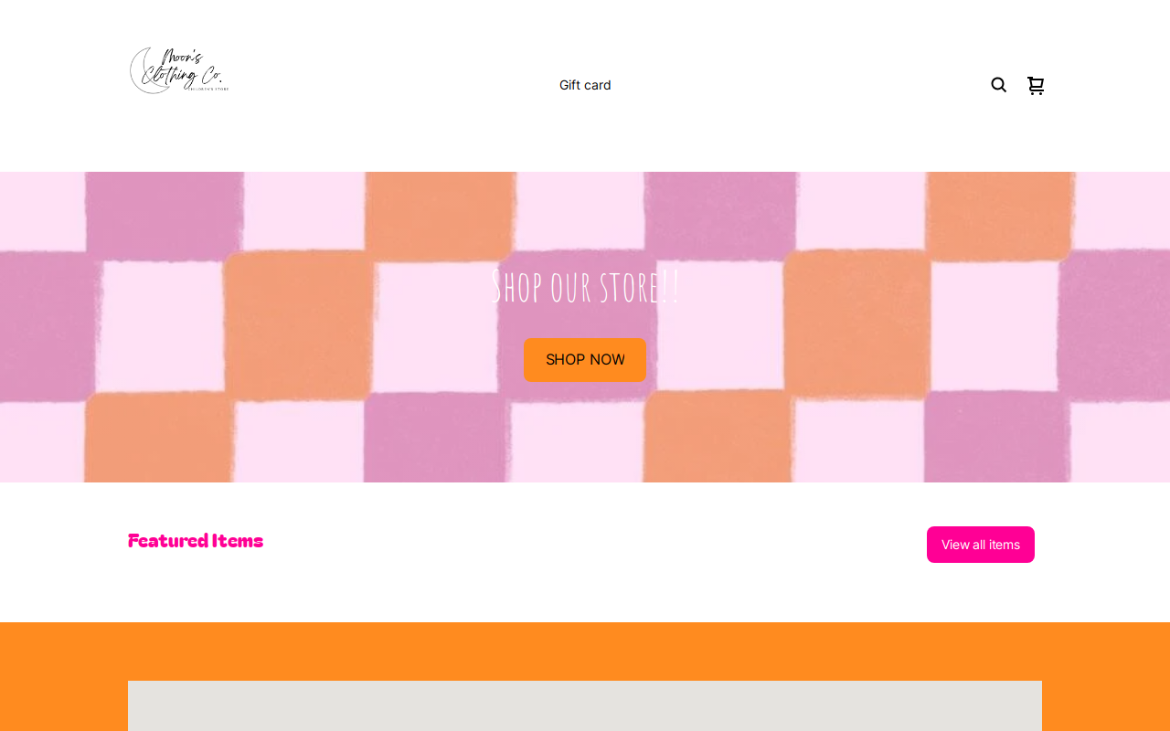 Moon's Clothing Co. website preview