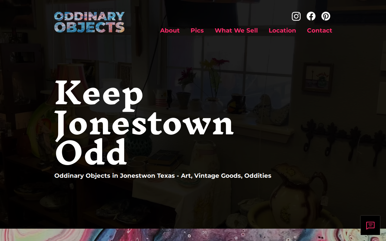 Oddinary Objects website preview