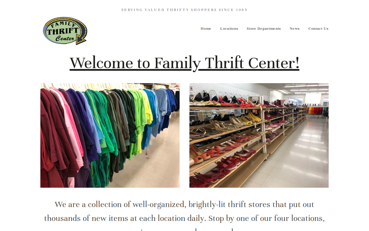 Thrift Land website preview