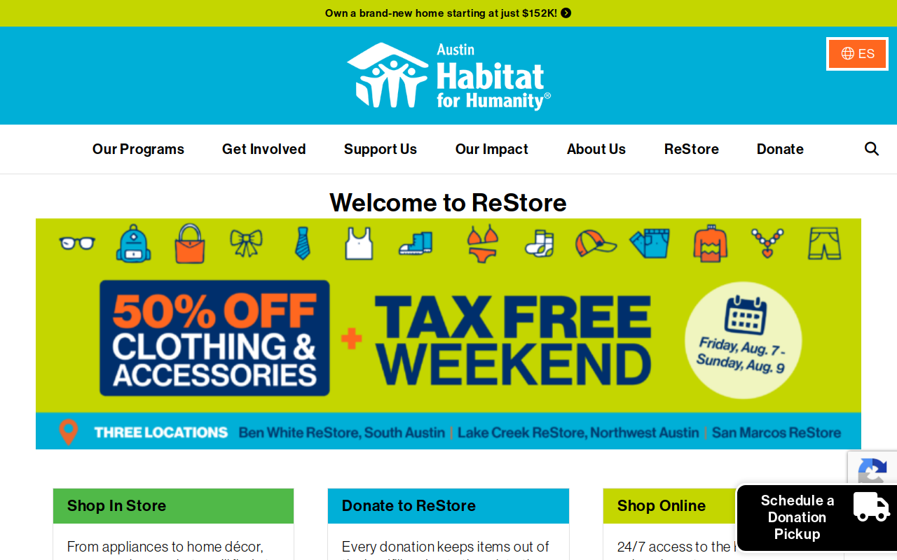 Restore website preview