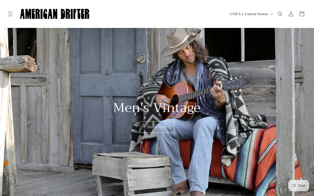 American Drifter Vintage website preview