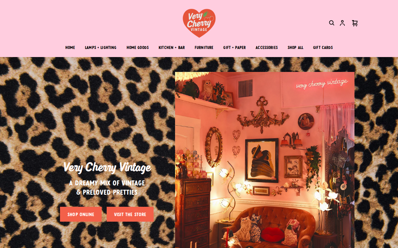 Very Cherry Vintage website preview