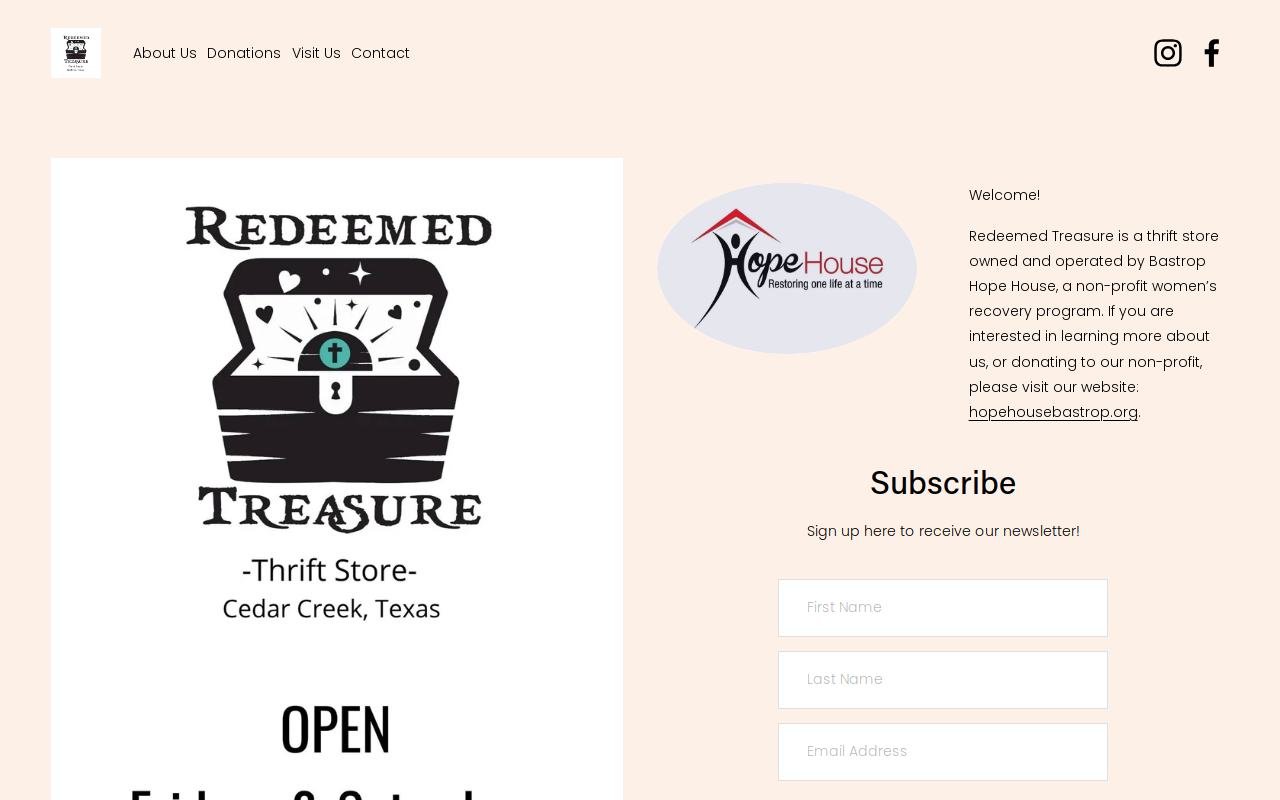 Redeemed Treasure website preview