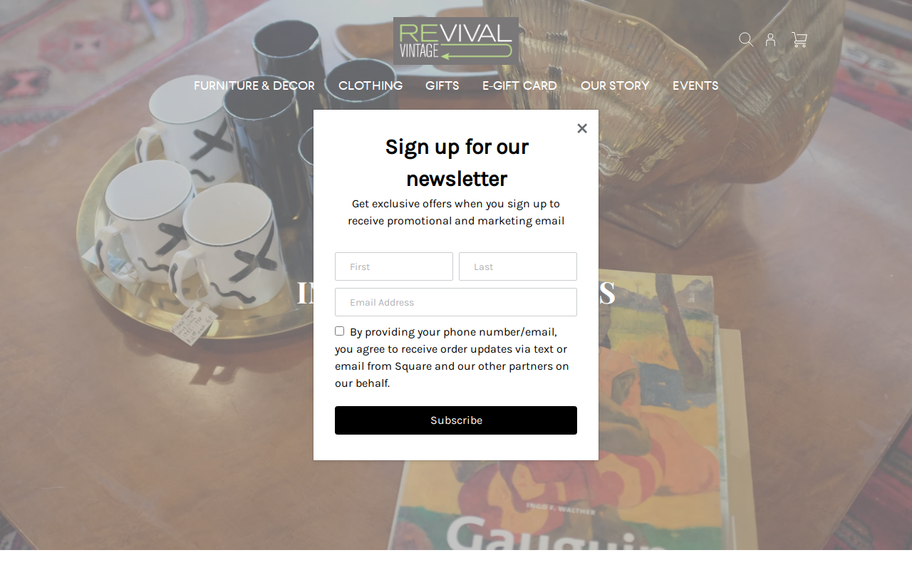 Revival Vintage website preview