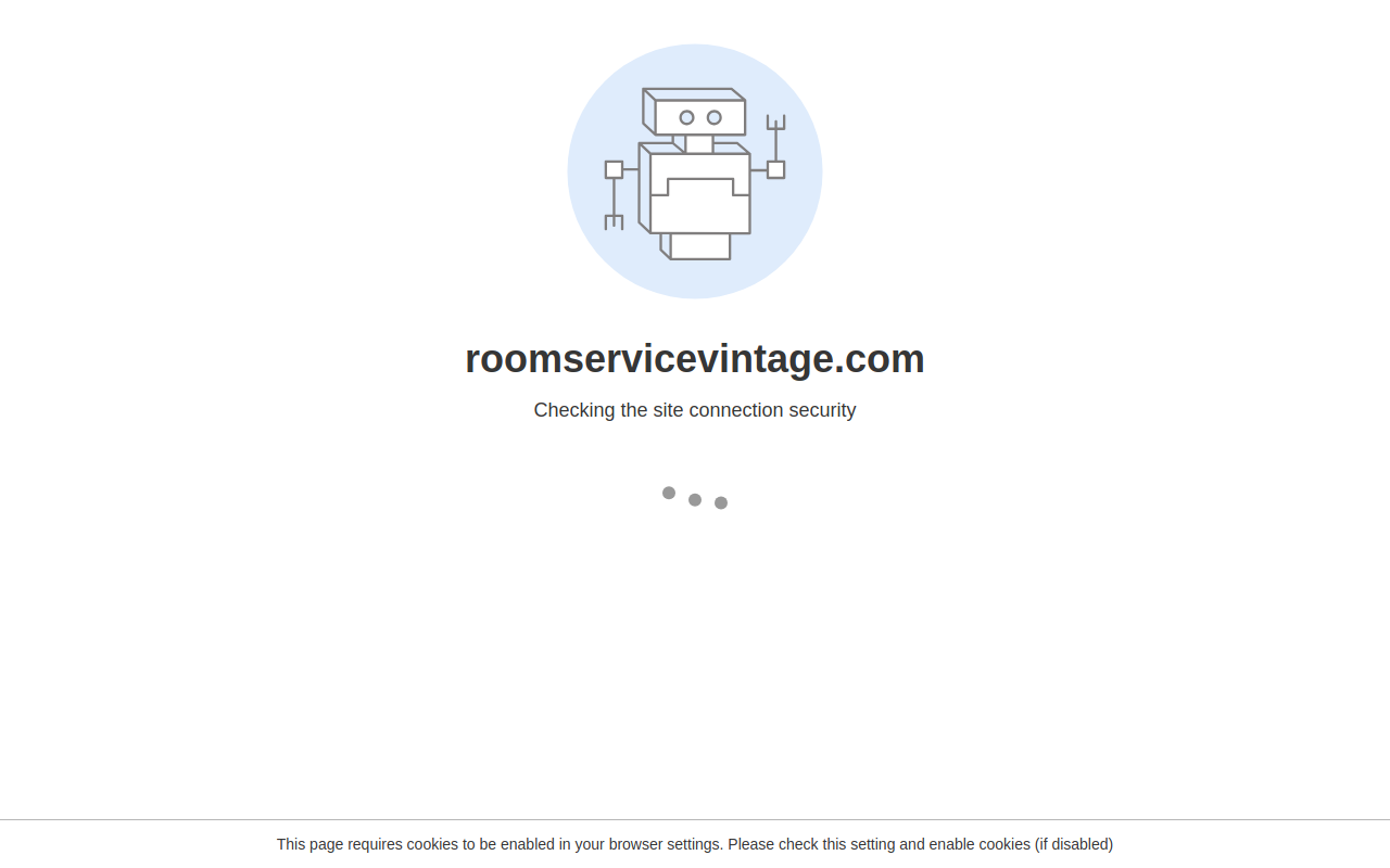Room Service Vintage website preview