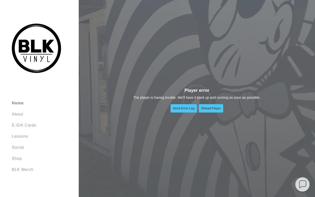 BLK Vinyl website preview