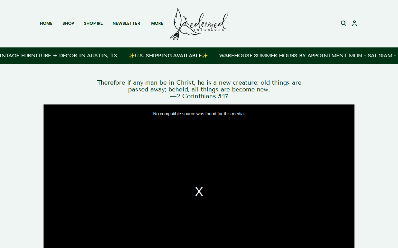 Redeemed Interiors website preview