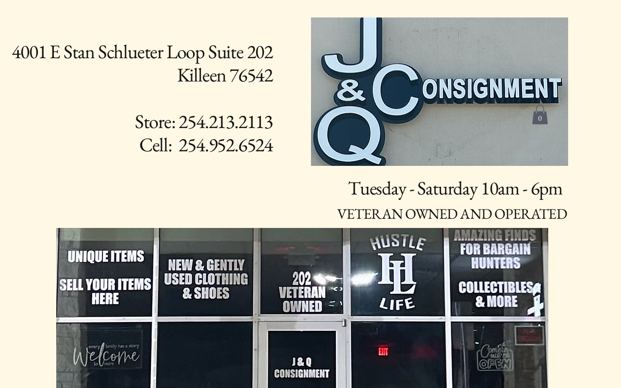 J&Q Consignment website preview