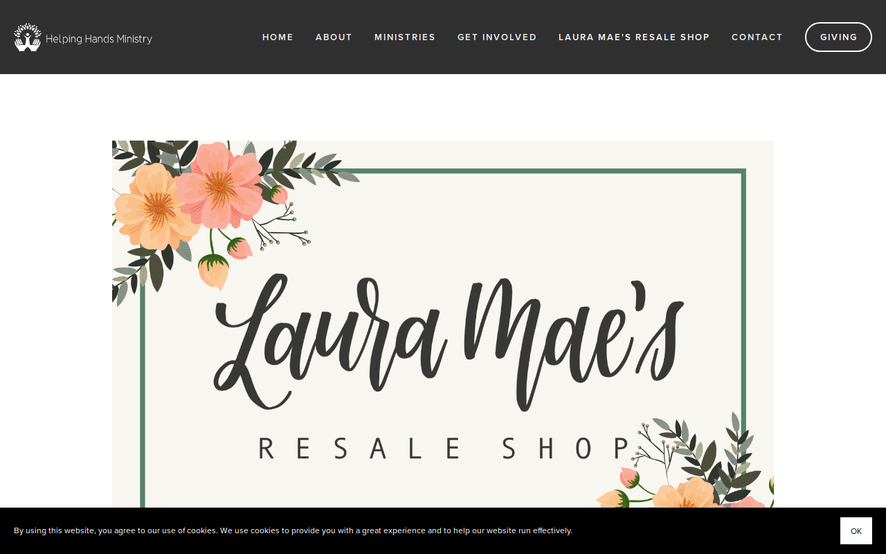 Laura Mae's Resale Shop website preview