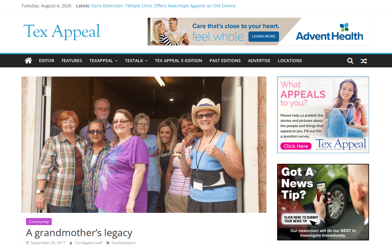 Temple Christian Outreach website preview