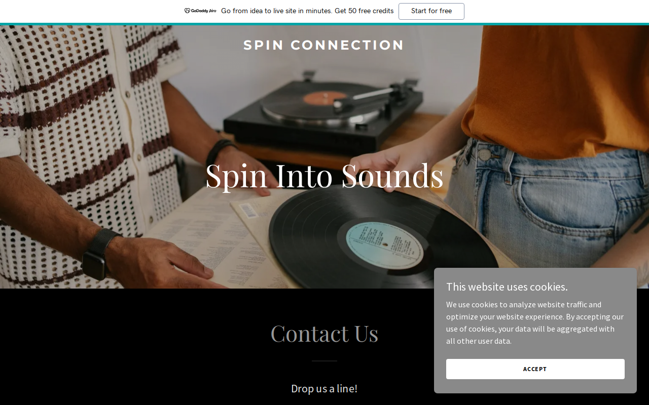 Spin Connection website preview