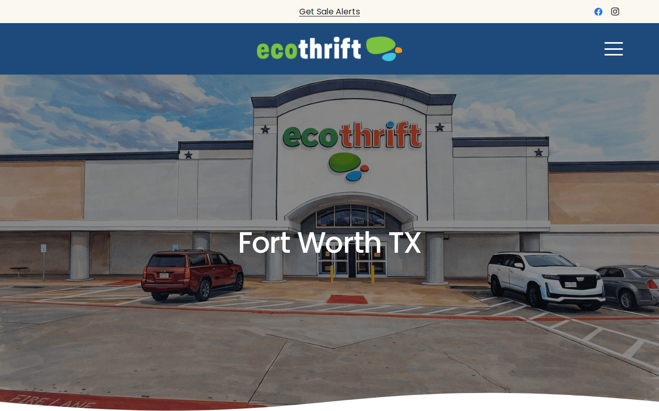 Eco Thrift Fort Worth website preview