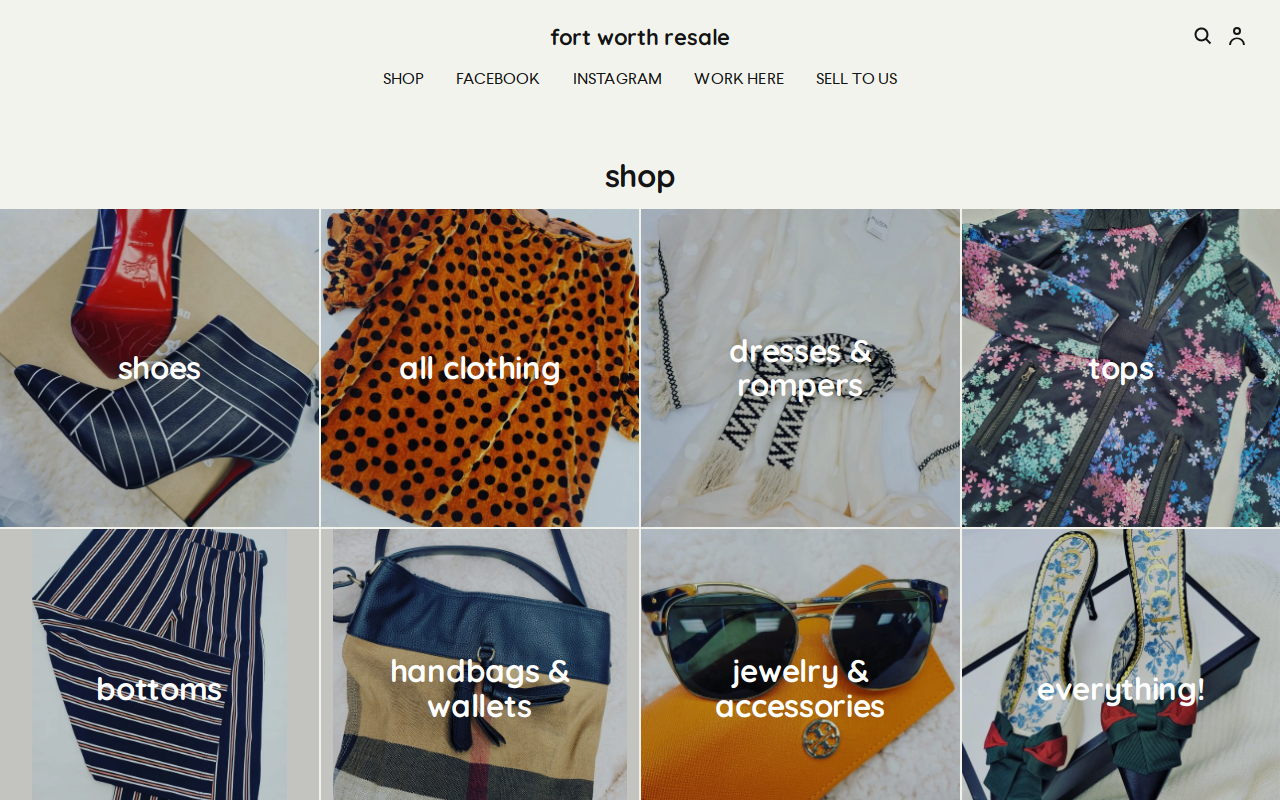 Clothes Mentor Fort Worth website preview