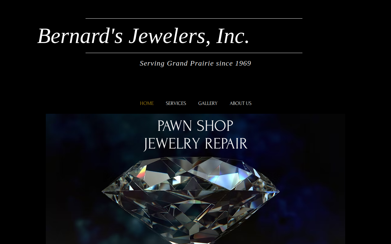 Bernard's Jewelers and Pawn website preview