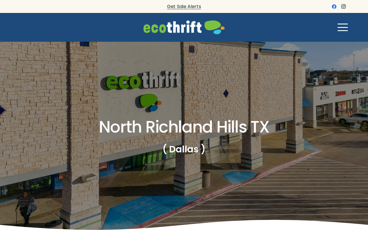 Eco Thrift NRH website preview