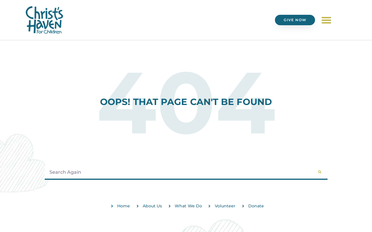 Christ's Haven Resale Shop website preview
