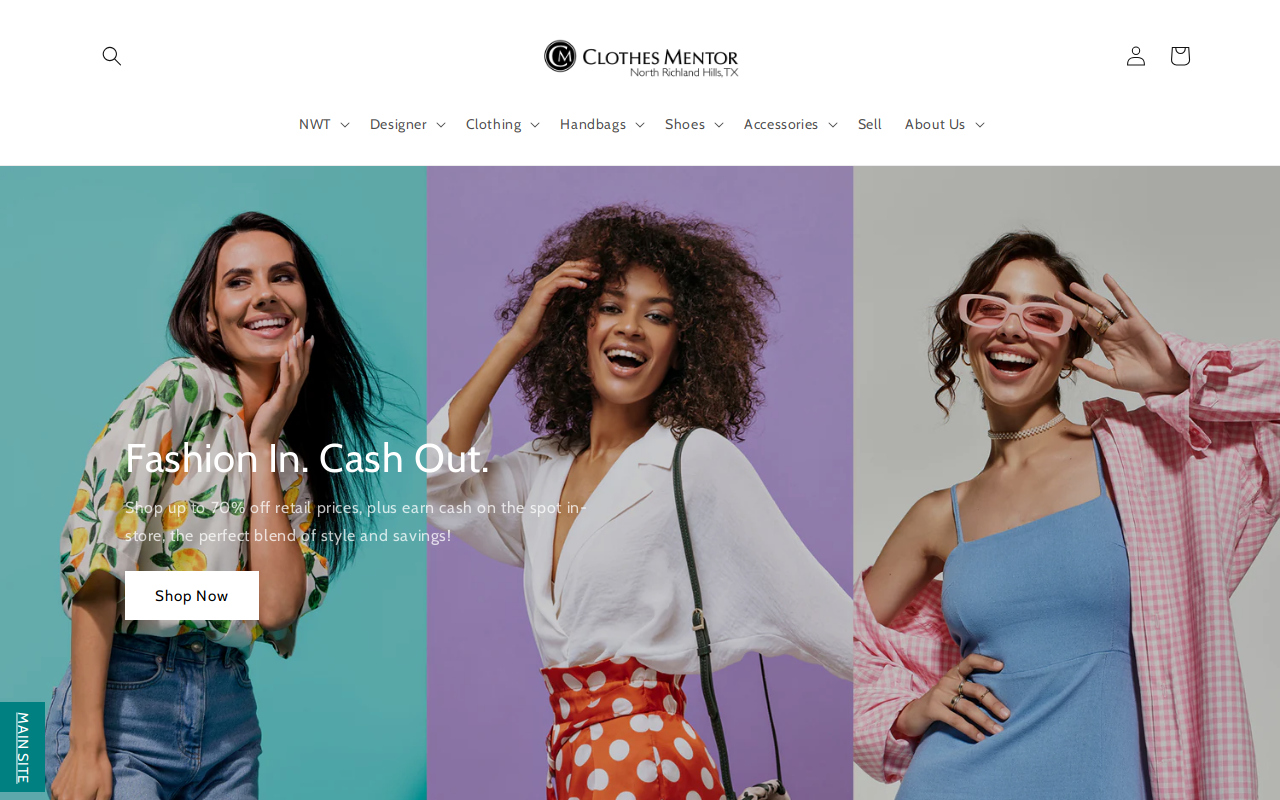 Clothes Mentor North Richland Hills, TX website preview
