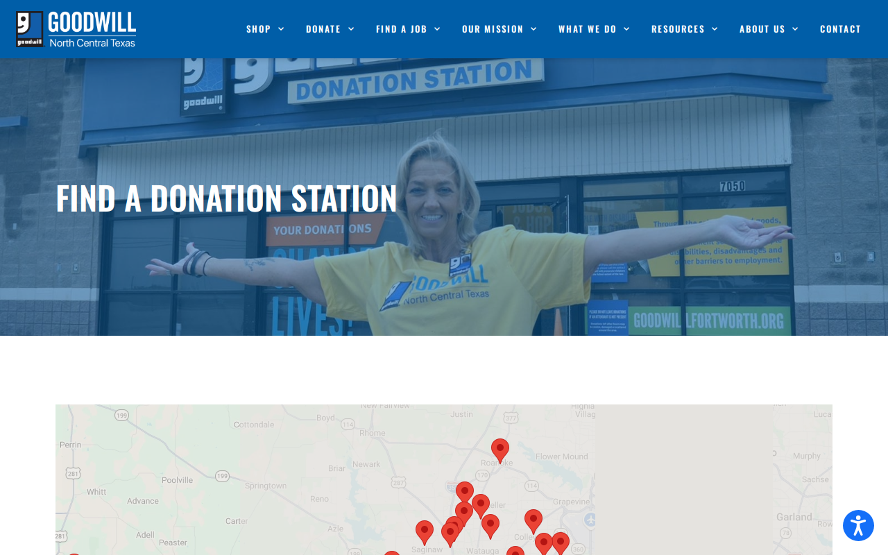 Goodwill Donation Station - Colleyville website preview