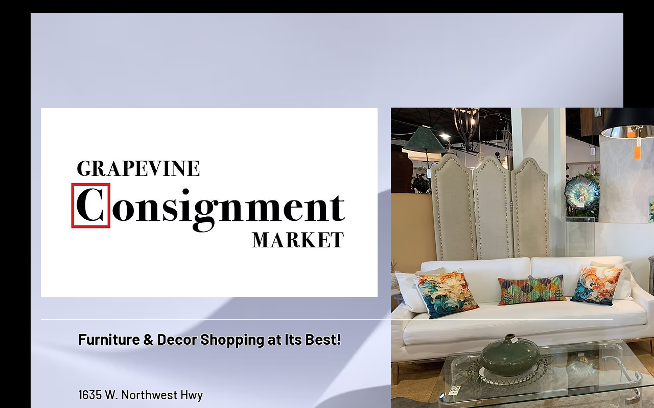 Grapevine Consignment Market website preview
