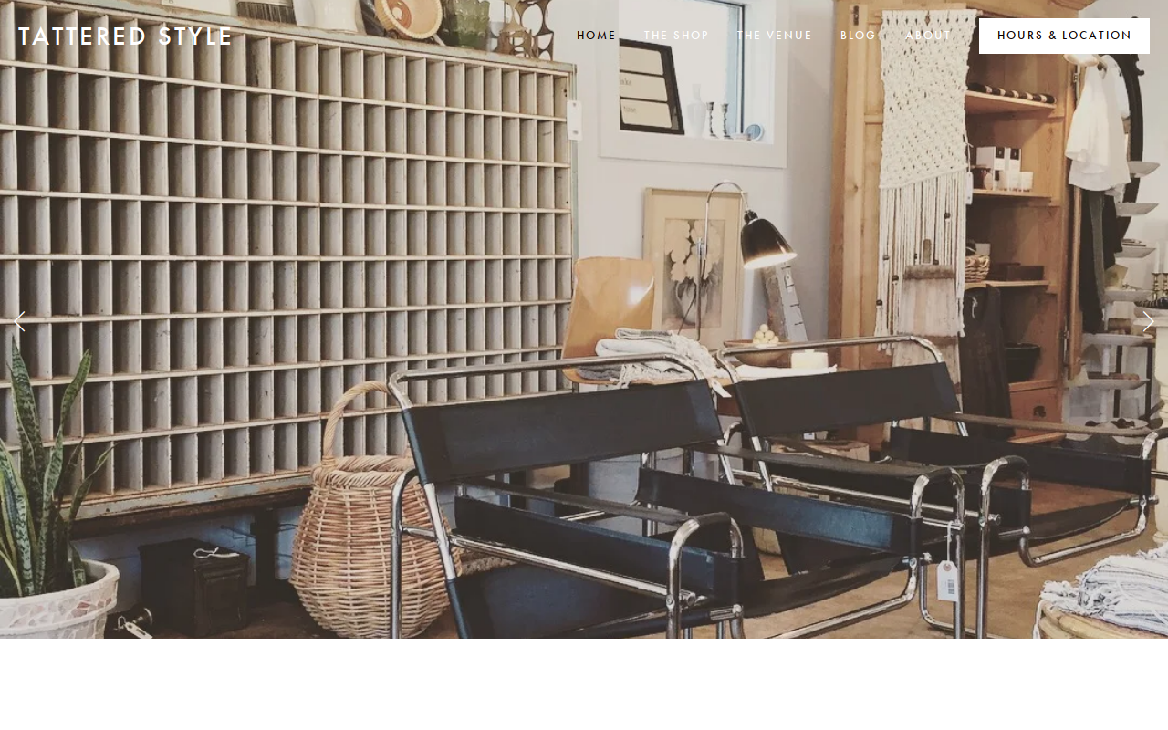 Tattered Style website preview